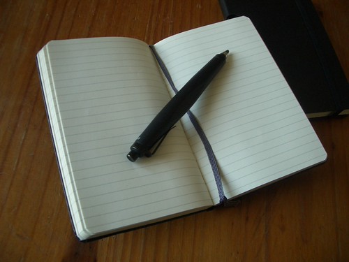 Ruled Notebook and Lamy Scribble Pencil
